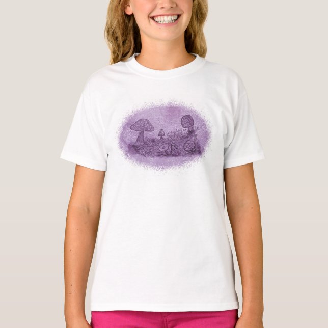 Fungi Meadow T-Shirt (barn) (Framsida)