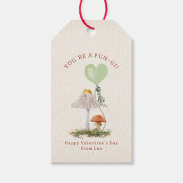 Fungi Mushroom Pun Classroom Valentine Presentetikett