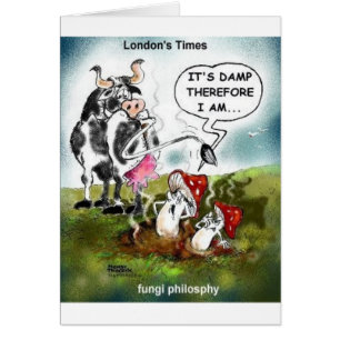 Fungi Philosophy Funny ger Tees & Collectibles Hälsningskort