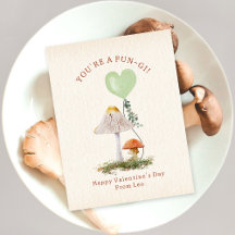 Fungi Pun Mushroom Classroom Valentine