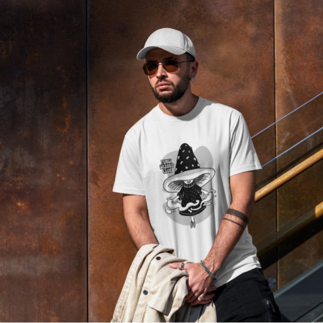 Fungi Tecknad Wizard Fantasy T Shirt (Skapare uppladdad)