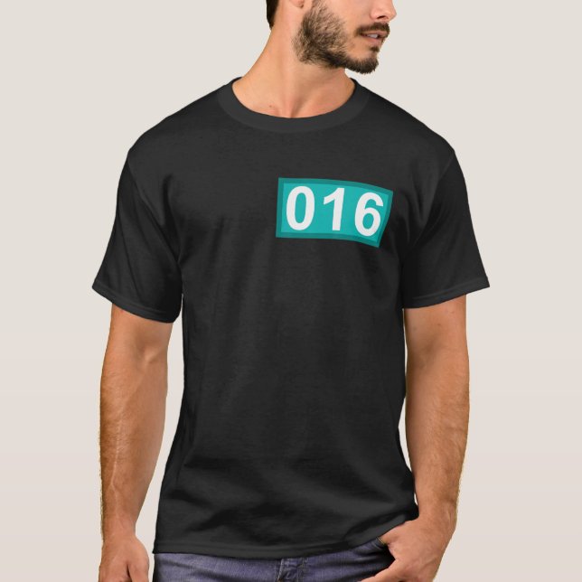 Fungny 16 år gammal gåva nummer 016 Patch 16th Bir T Shirt (Framsida)