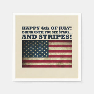 Fungny 4:e July Pappersservett