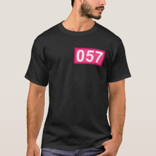Fungny 57 år gammal gåva nummer 057 Patch 57th Bir T Shirt