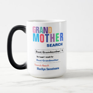 Fungny Anpassningsbar Best Grandmor Gift Magisk Mugg
