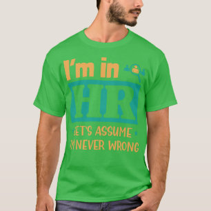 Fungny ansvarig tjänsteman Gift Human Resource Wor T Shirt