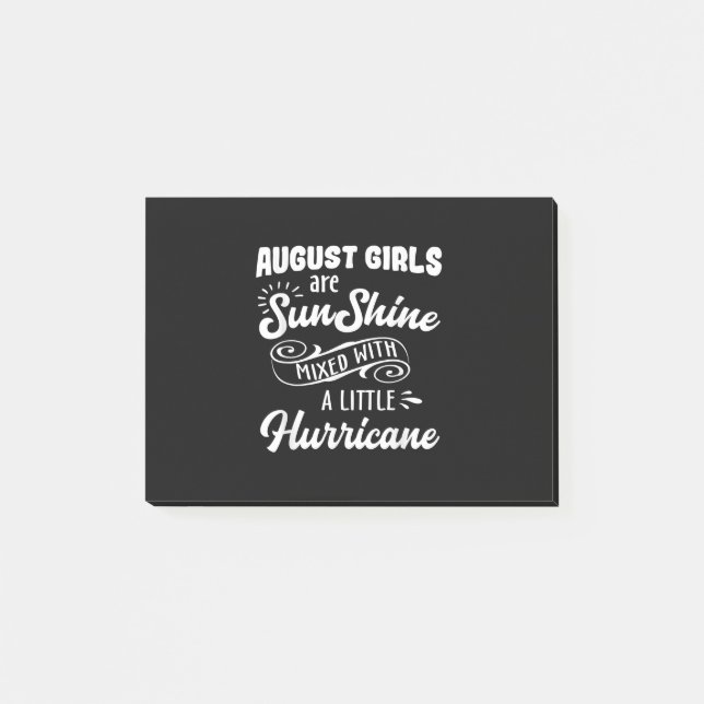 Fungny August Birthday Shirts Gifts Post-it Block (Framsida)