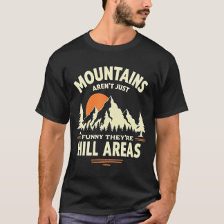Fungny bergspund - Backe-områdesgrafik T Shirt