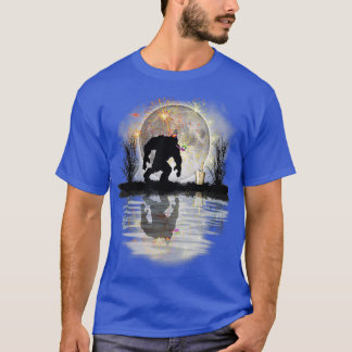 Fungny Bigfoot som firar födelsedagspressen Gift T Shirt