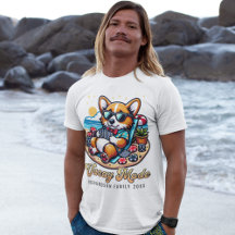 Fungny Corgi Personlig Beach Family Vacation