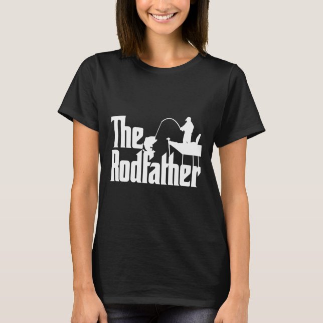 Fungny Fishing Parody (Rod Far) T Shirt (Framsida)