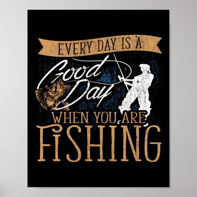 Fungny Fishing Rod Fish - Fisherman Poster (Framsidan)