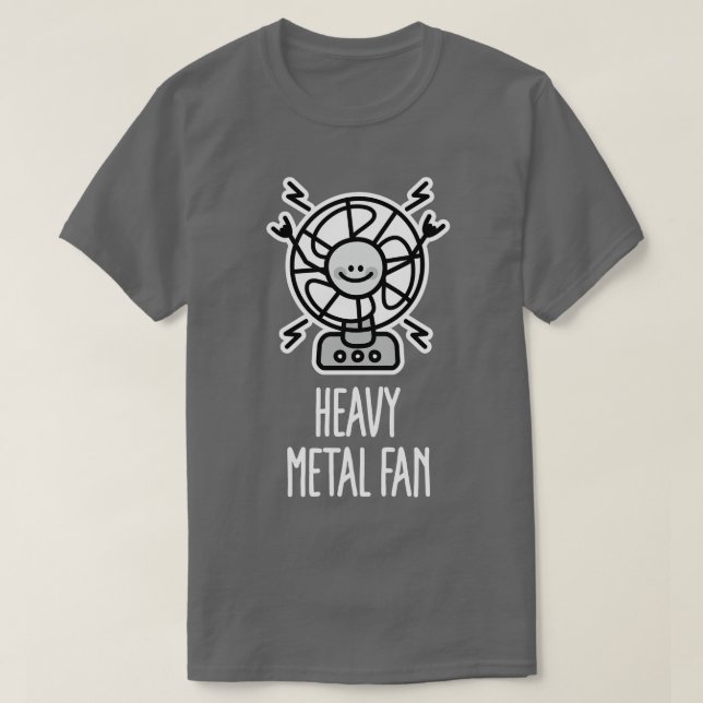 Fungny Heavy Metall Fläkt ventilator Punk Hard Ste T Shirt (Design framsida)