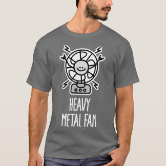 Fungny Heavy Metall Fläkt ventilator Punk Hard Ste T Shirt
