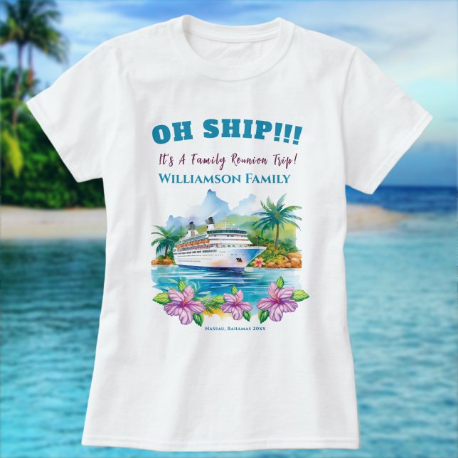 Fungny Island Cruise Frakt Family Reunion T Shirt (Family Reunion Cruise)