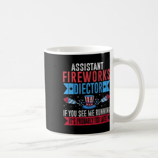 Fungny Istant Fireworks Director I Springa You Spr Kaffemugg (Höger)