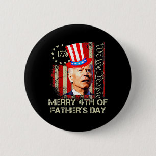 Fungny Joe Biden 4 juli Merry 4th of Pappor Knapp