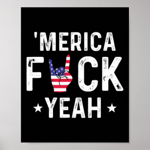 Fungny Merica 4 juli Poster