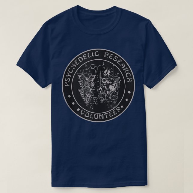 Fungny Psychedelic Research Volunteer Gift  T Shirt (Design framsida)