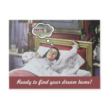 Fungny retro-kvinna gods marknadsföring