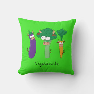 Fungny Vegetables Cute Tecknad Kids Kudde