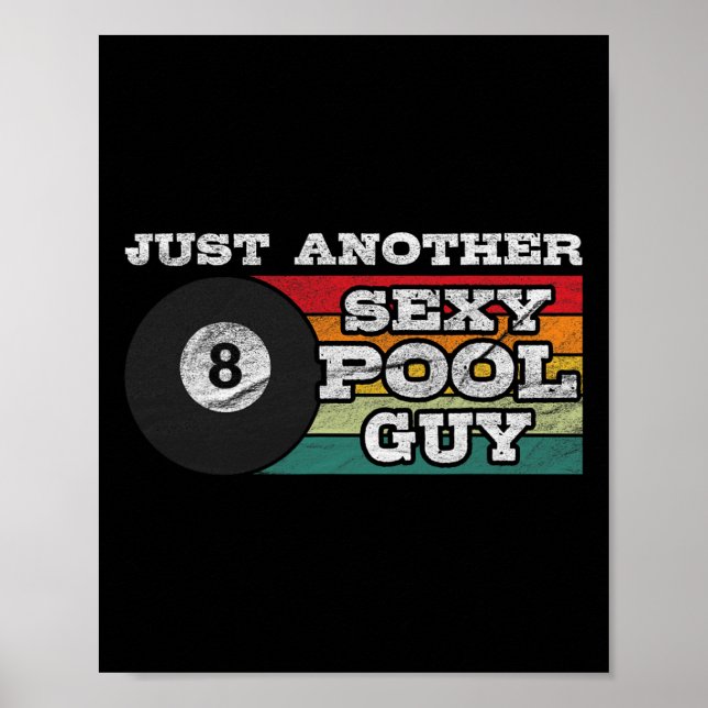 Fungny Y Billiard Man Poster (Framsidan)