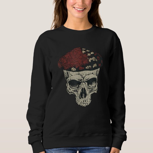 Fungus Magic Psilocybin Mushrooms Skull Face Hippi T Shirt (Framsida)