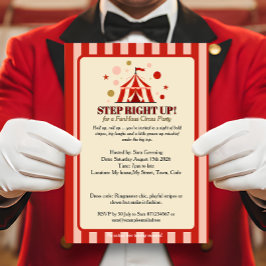 FunHaus Circus Party Big-Top Inbjudningar