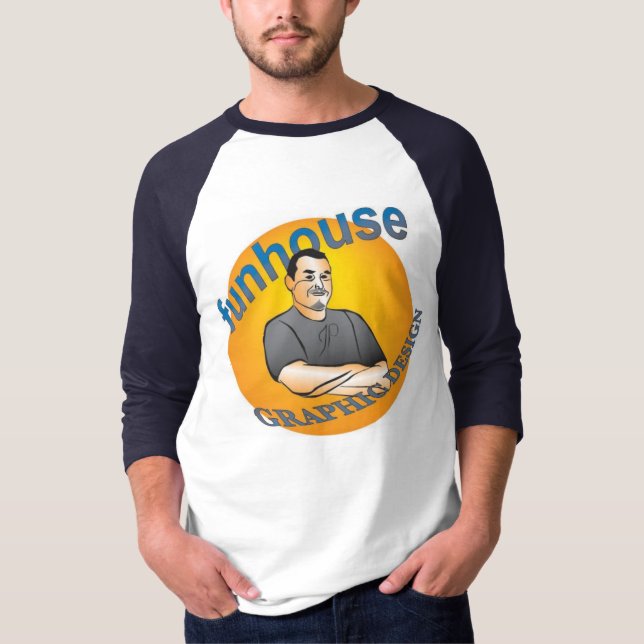 Funhouse grafisk design t shirt (Framsida)
