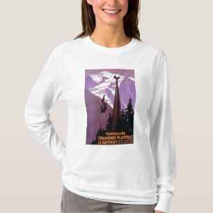 Funicular järnväg till Brevent Mt. T-shirt