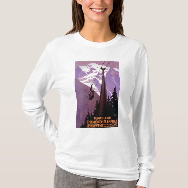 Funicular järnväg till Brevent Mt. T-shirt (Framsida)