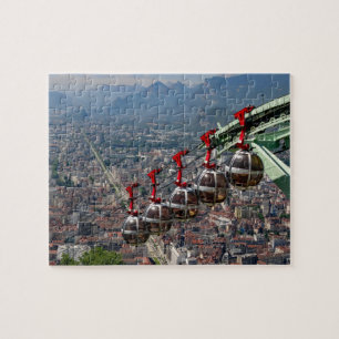 Funicular Over Grenoble, Frankrike Pussel