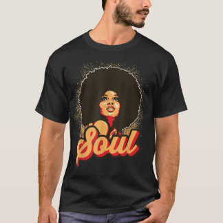 Funk Afro Women Soul Retro Vintage Stil Graph T Shirt