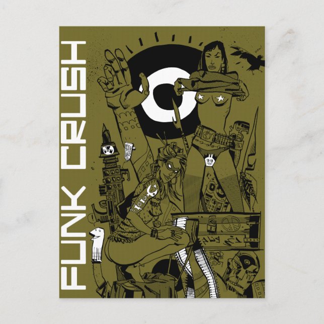 Funk Crush-vykort Vykort (Framsida)