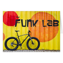 Funk Lab fetcykel Hälsningskort