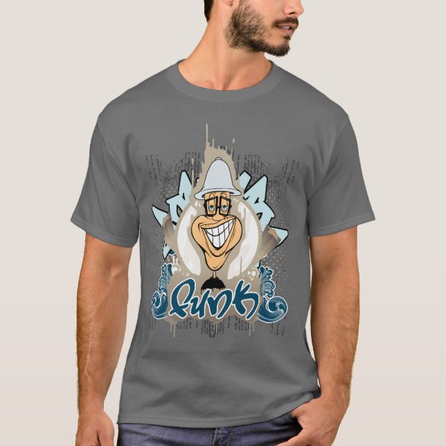 Funk på grå färg tee (Framsida)