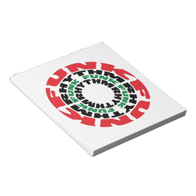 Funk Rrytm Funk Funk Rrytm Anteckningsblock (Vinklad)