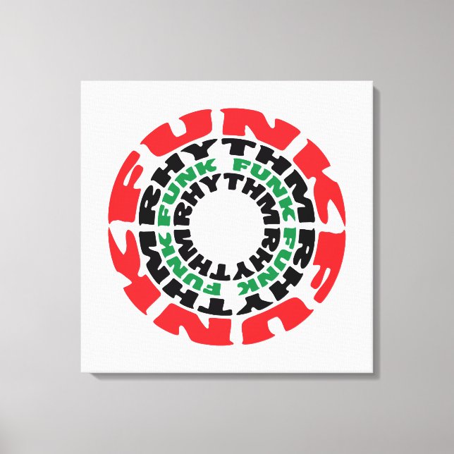 Funk Rrytm Funk Funk Rrytm Canvastryck (Framsida)