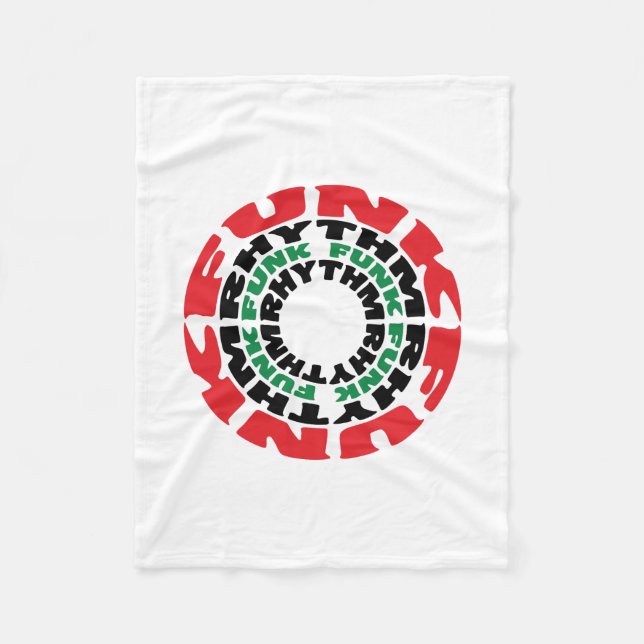Funk Rrytm Funk Funk Rrytm Fleecefilt (Framsidan)