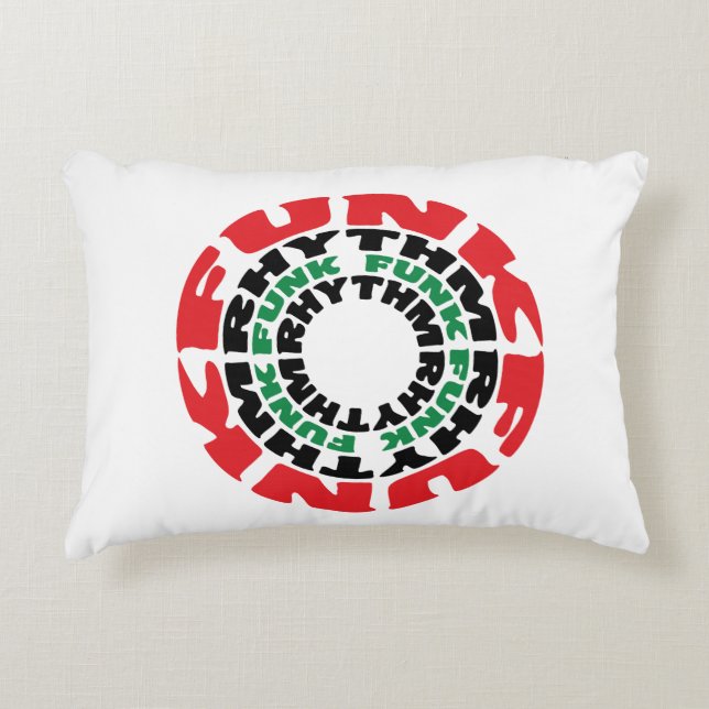 Funk Rrytm Funk Funk Rrytm Prydnadskudde (Framsidan)