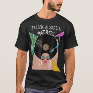 FUNK SOUL PATROL 70s, 80:s Afro Graphic-Vintage T Shirt