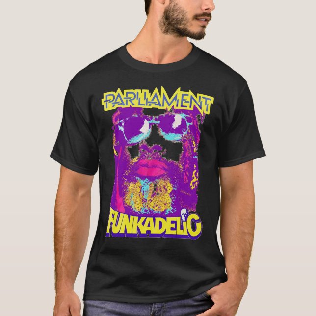 Funkadelic George Clinton Färg Art Gift Essential T Shirt (Framsida)