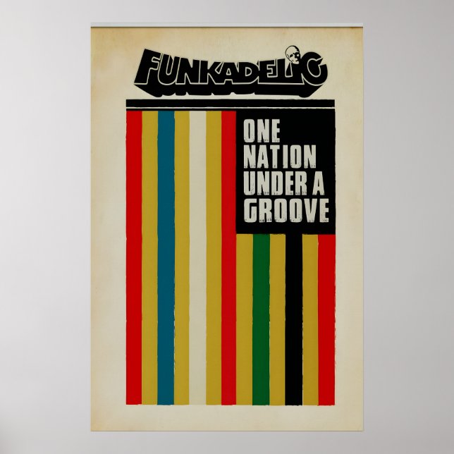 Funkadelic officiellt licensierad tryck - One Nati (Framsidan)