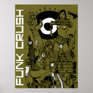 Funkfruktdrycktryck/affisch Poster