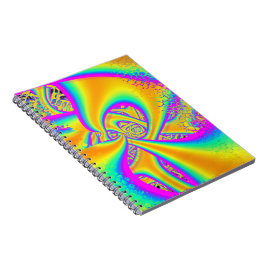 Funkidelic Dichroic Fused Glass Fractal Anteckningsbok
