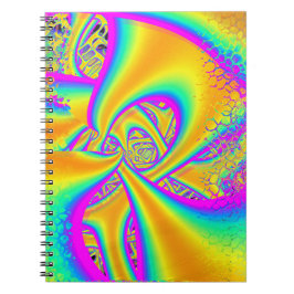 Funkidelic Dichroic Fused Glass Fractal Anteckningsbok