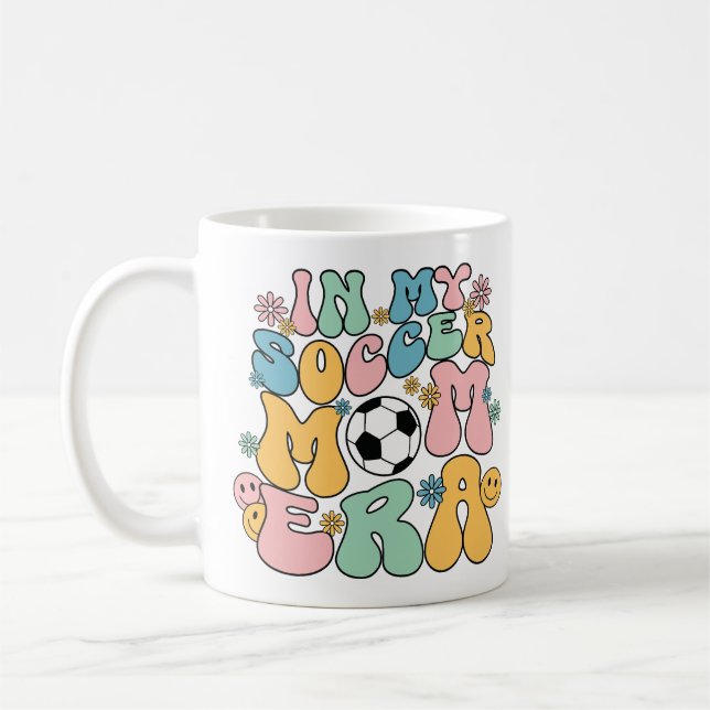 Funkig i min fotbollsmamma-era Rolig fotbollsmamma Kaffemugg (Vänster)
