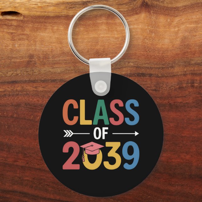 Funkig klass 2039-examen Senior 2039 Nyckelring (Framsida)