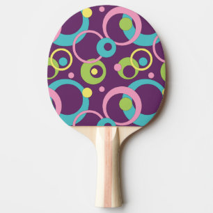 Funkiga Lila Cirklar Pingisracket