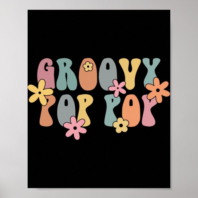 Funkigt Pappa Ny Farfar Graviditets Tillkännagivan Poster (Framsidan)